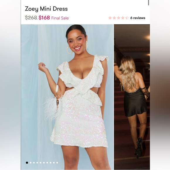 Iridescent Sequin Mini Dress - Picture 1 of 5